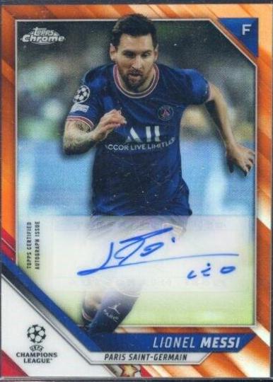 Lionel Messi - Chrome UEFA Champions League Autographs #CA-LM