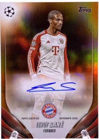 Leroy Sane - UEFA Club Autograph #A-LS