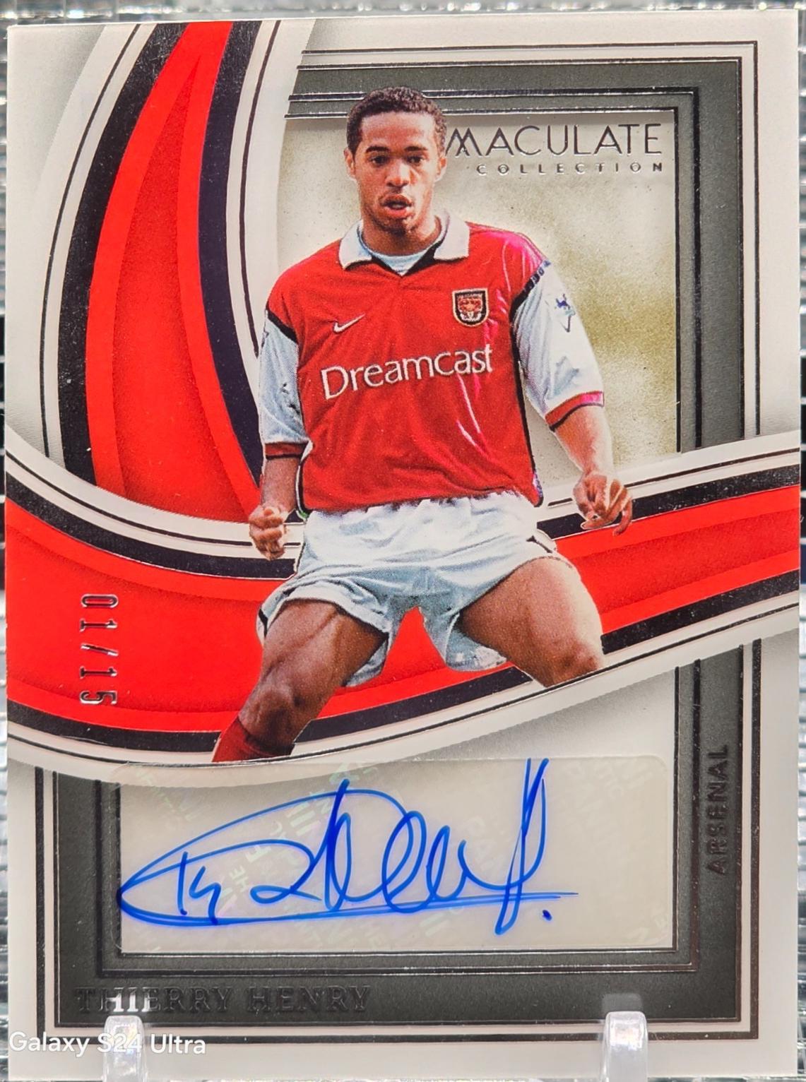 Thierry Henry - Immaculate Shadowbox Signature #SS-TH