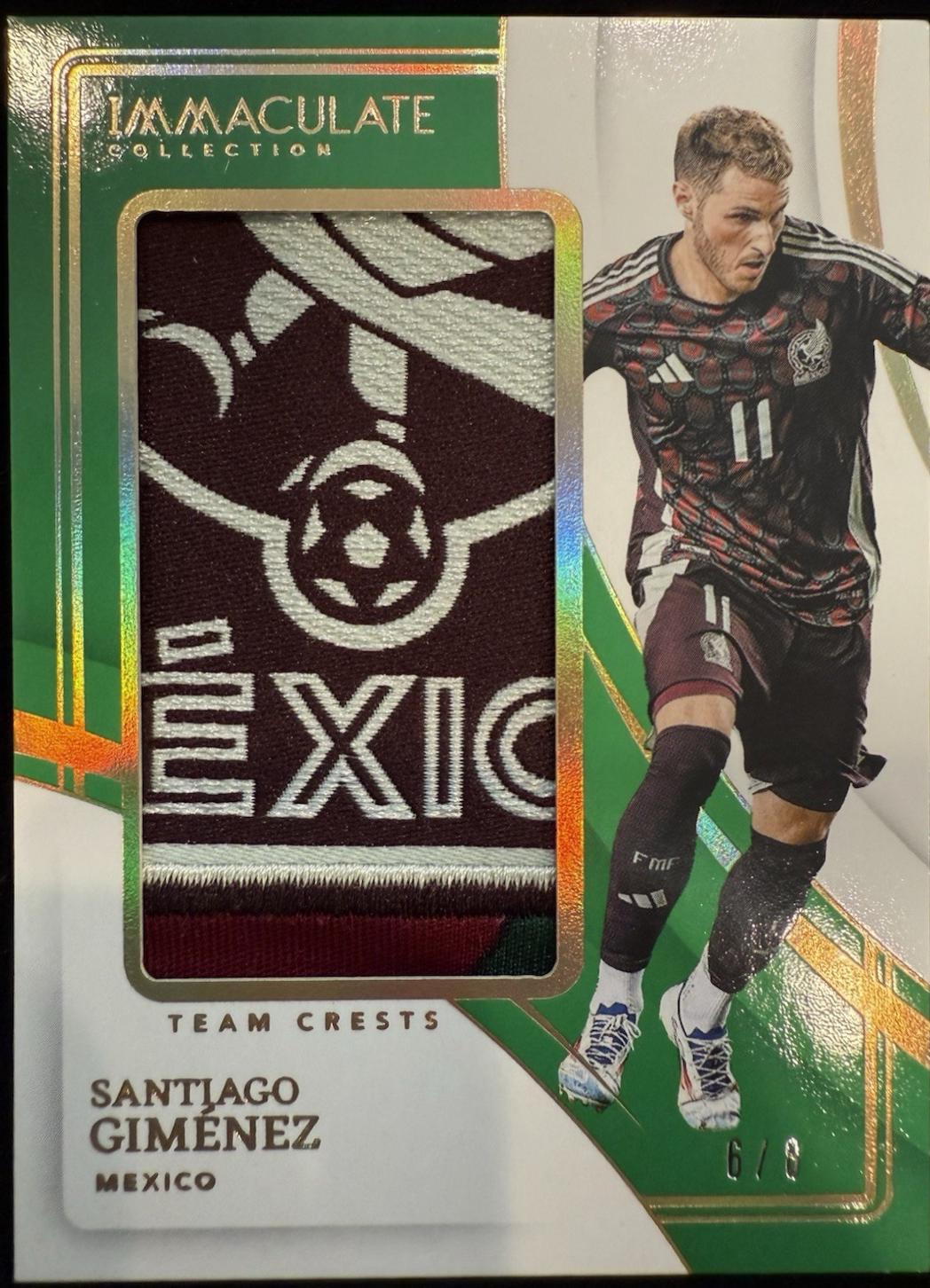 Santiago Gimenez - Immaculate Team Crests #16