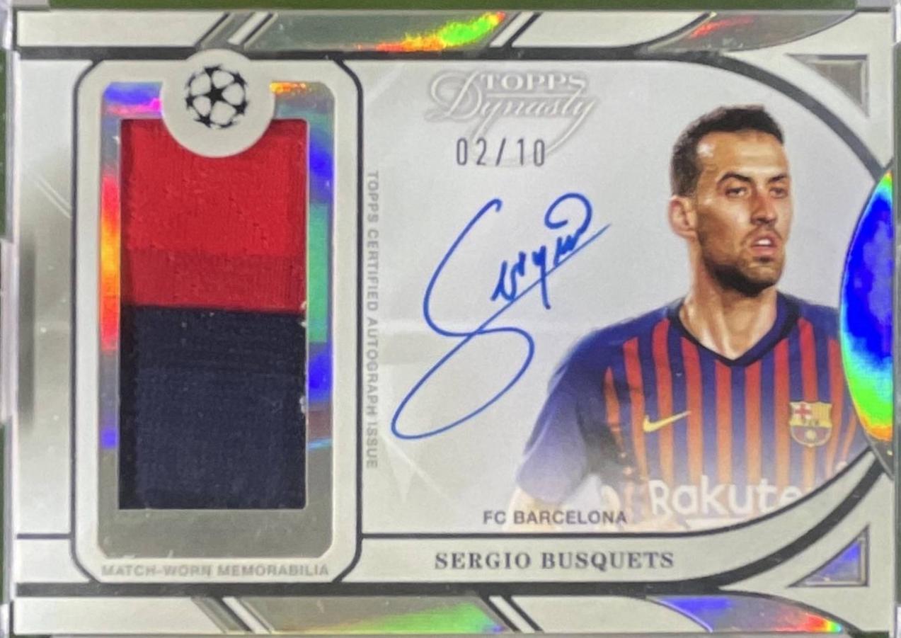 Sergio Busquets - Dynasty UEFA Autograph Patch #APL-SB2