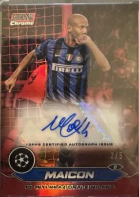 Maicon - Stadium Club Chrome UEFA Autograph #CA-MAI