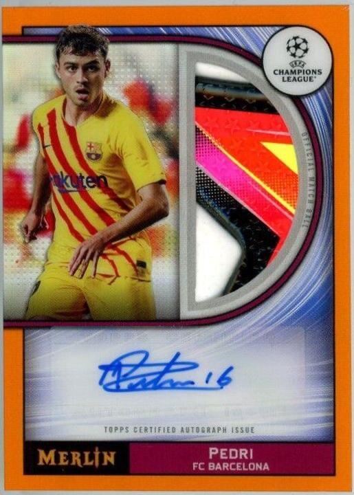 Pedri - Merlin Chrome UEFA Match Ball Signatures #MB-P