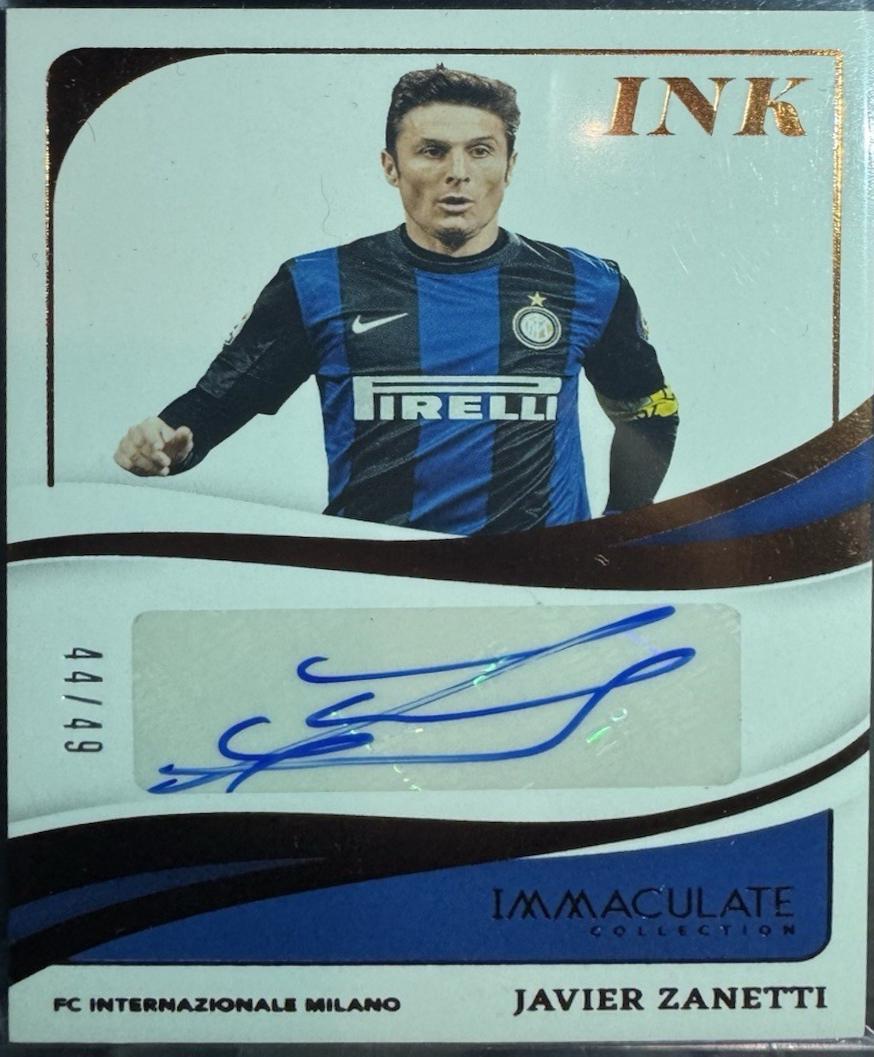 Javier Zanetti - Immaculate Autograph #46