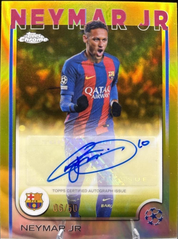 Neymar Jr - Chrome UEFA Autograph #CA-NE