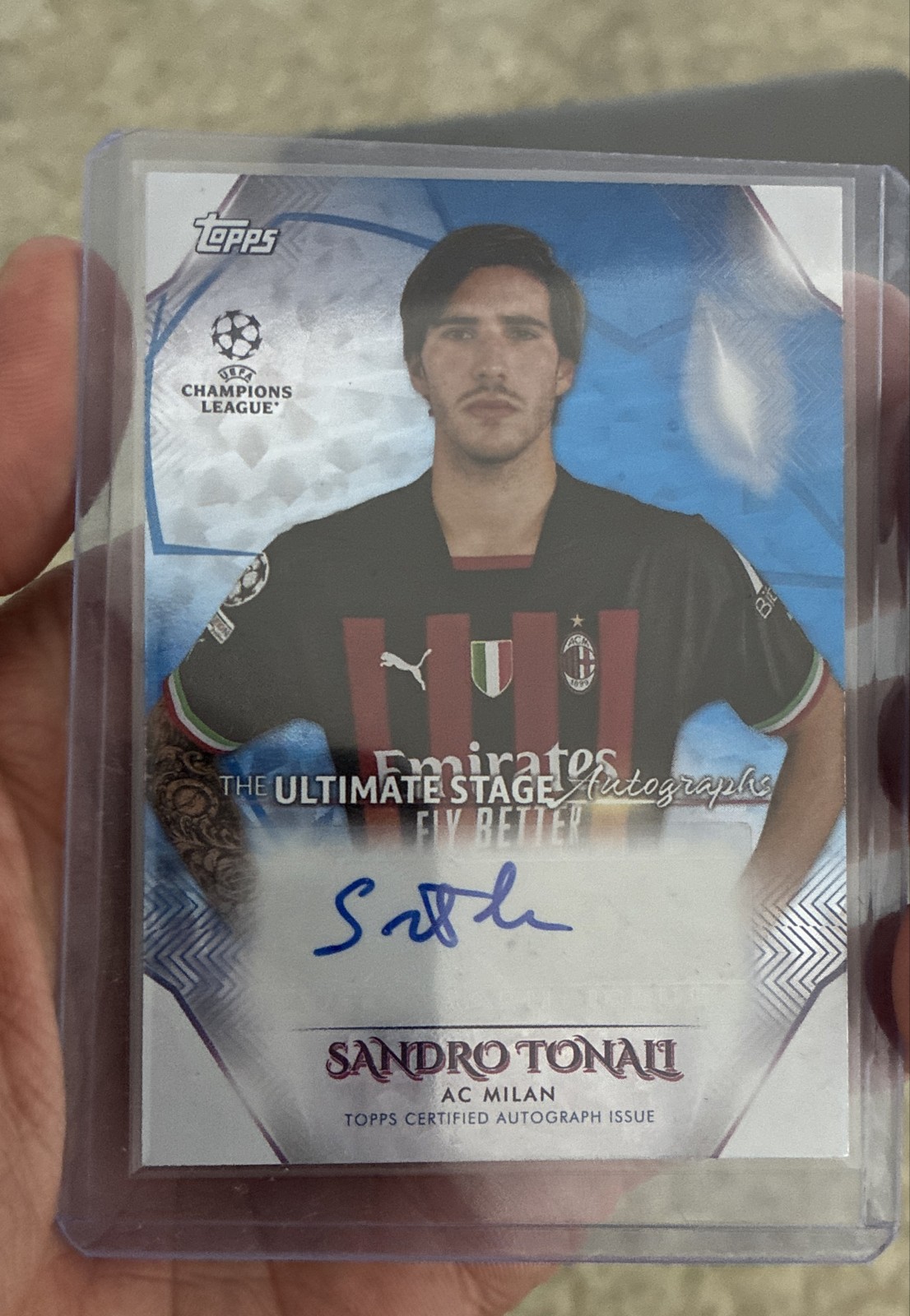 Sandro Tonali - UEFA Autograph #BA-ST