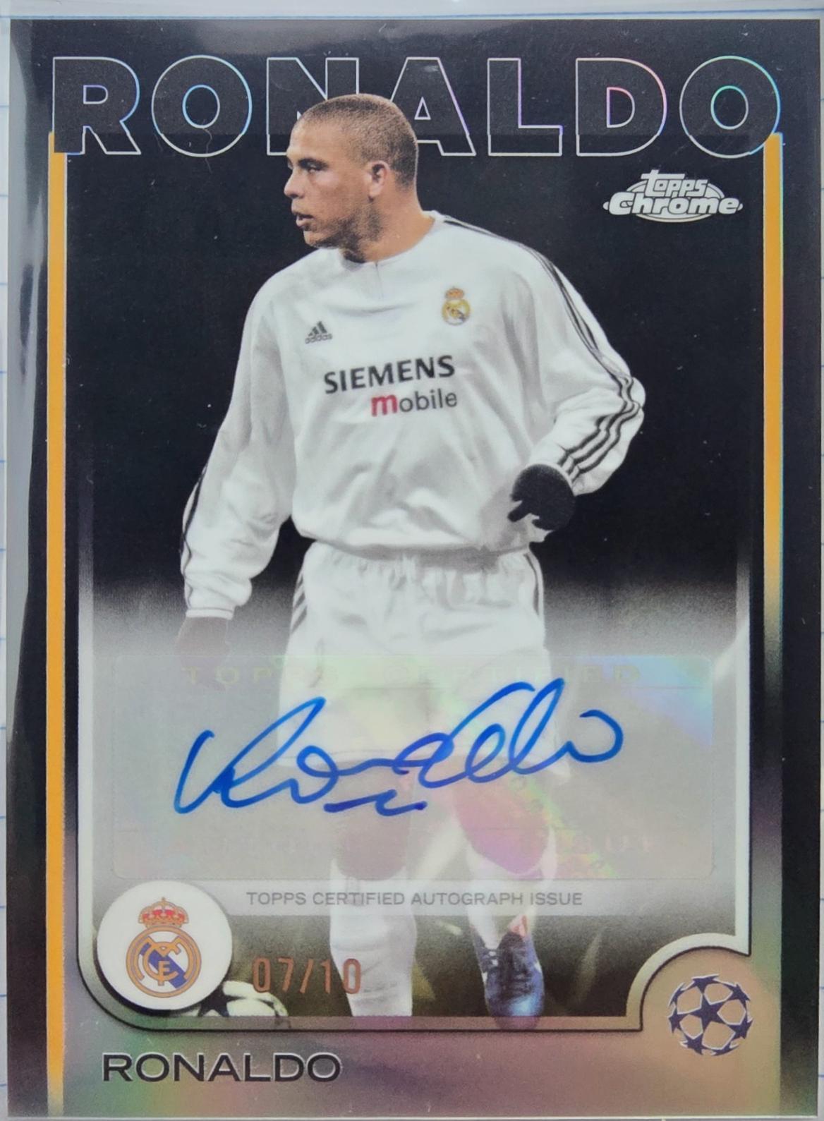 Ronaldo - Chrome UEFA Autograph #CA-RO