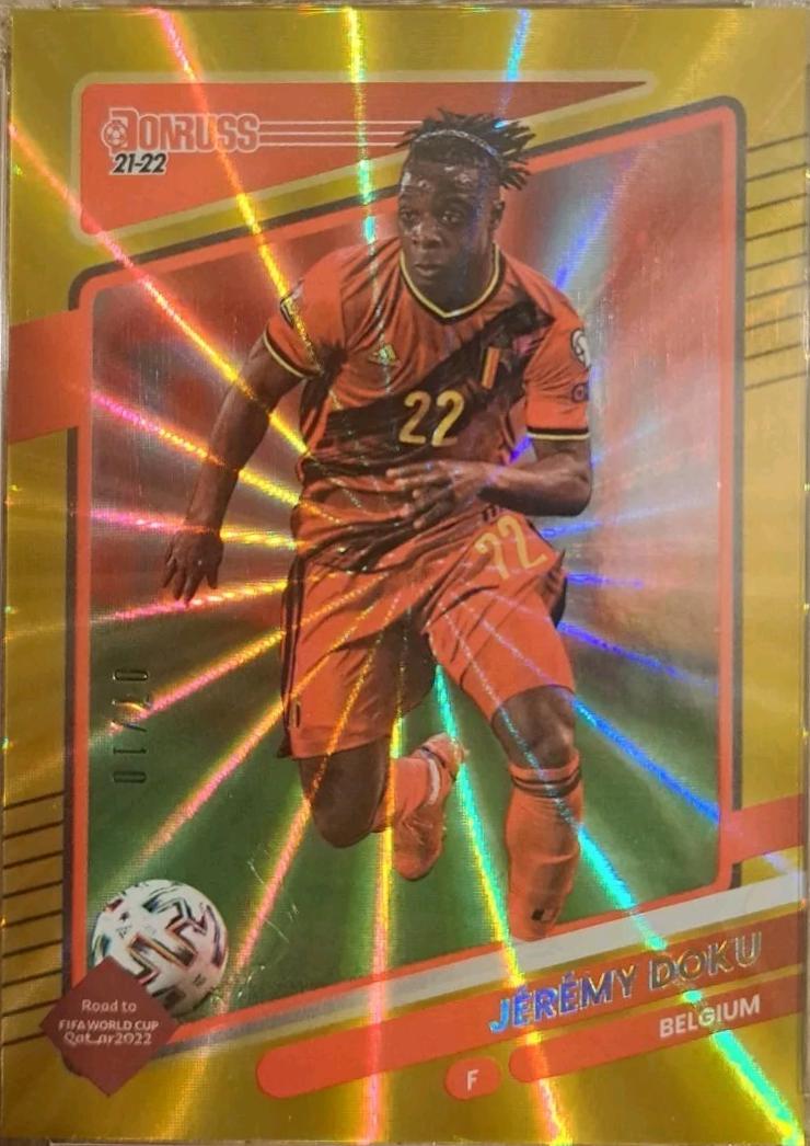 Jeremy Doku - Donruss Road to Qatar #17