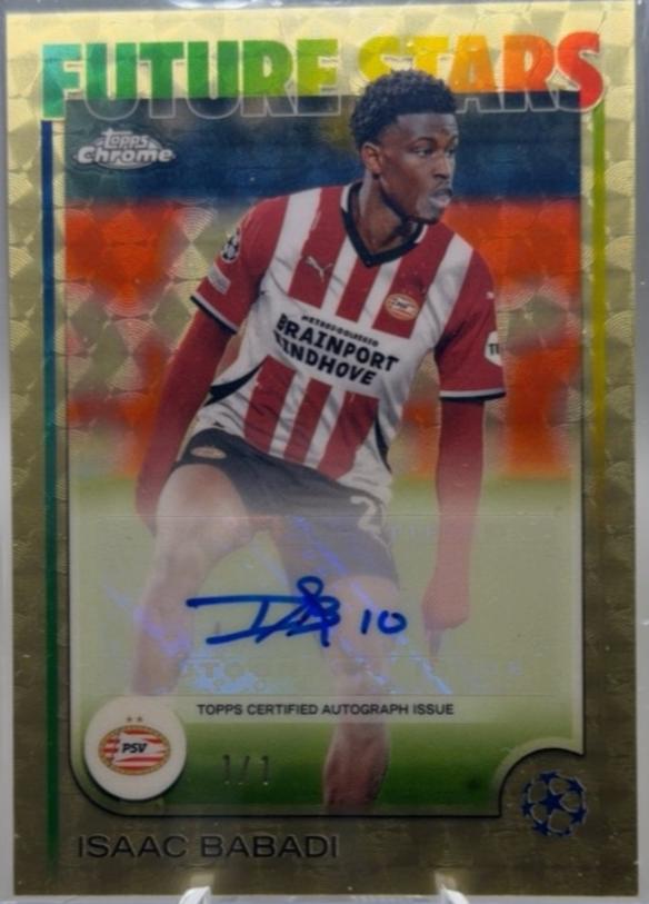 Isaac Babadi - Chrome UEFA Future Stars Autograph #FSA-IB