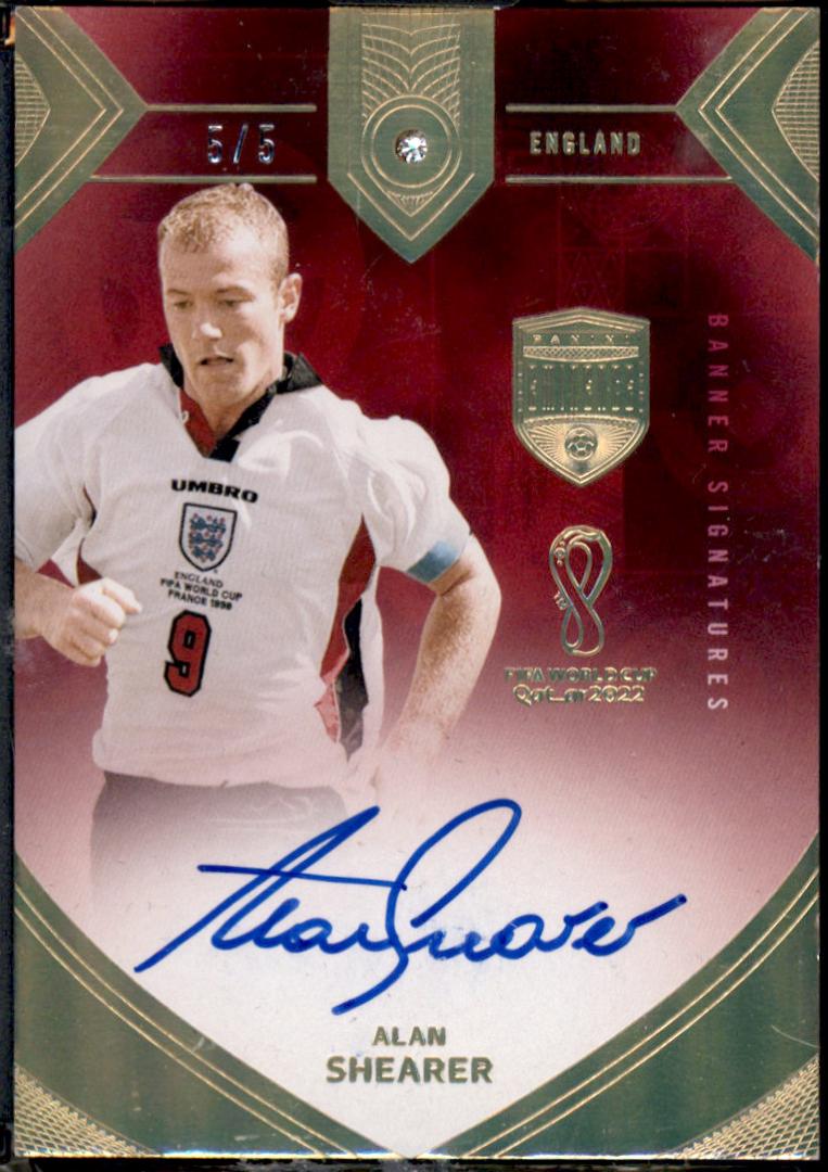 Alan Shearer - Eminence FIFA World Cup Banner Signatures #BS-ASH