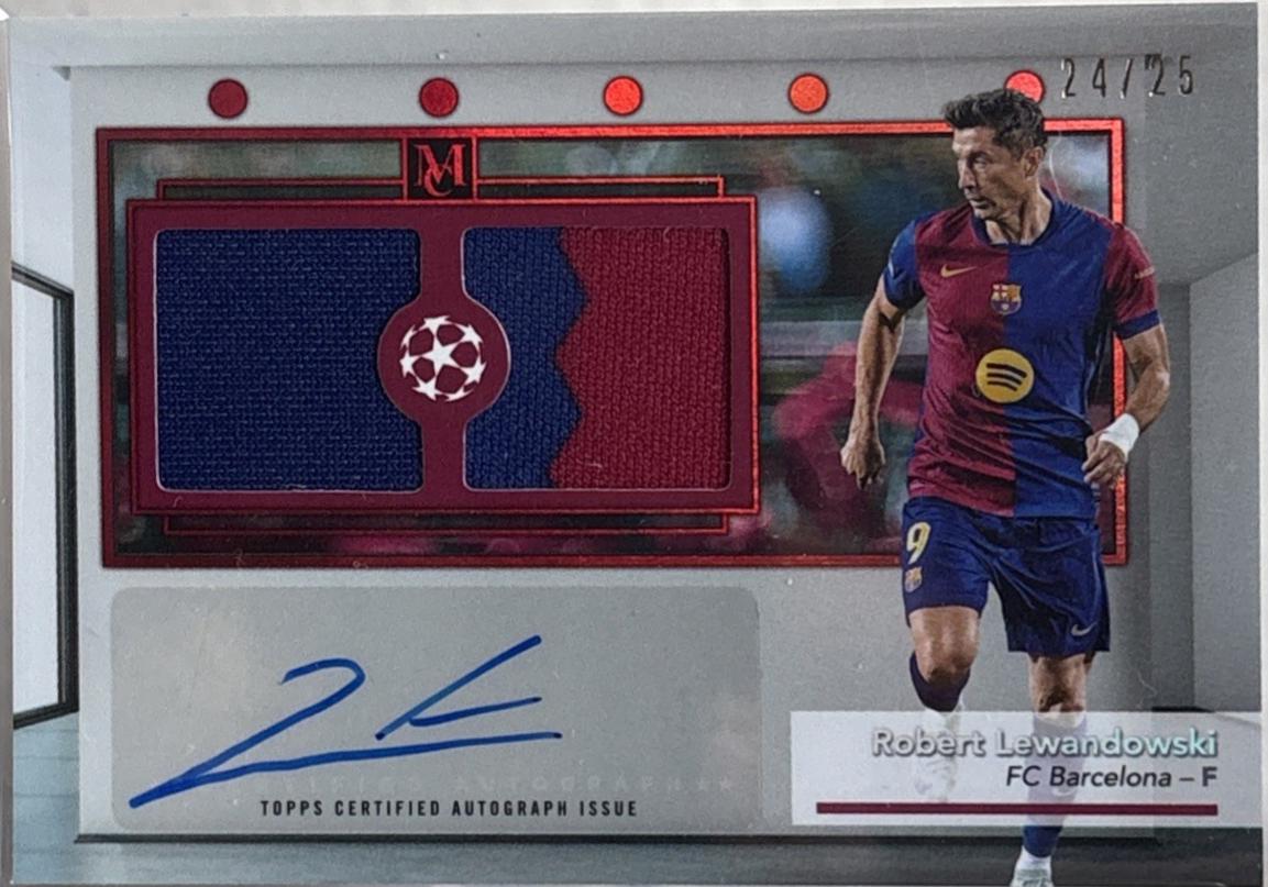 Robert Lewandowski - Museum UEFA Single Player Signature Swatches Dual Relic Autograph #SSR-RL