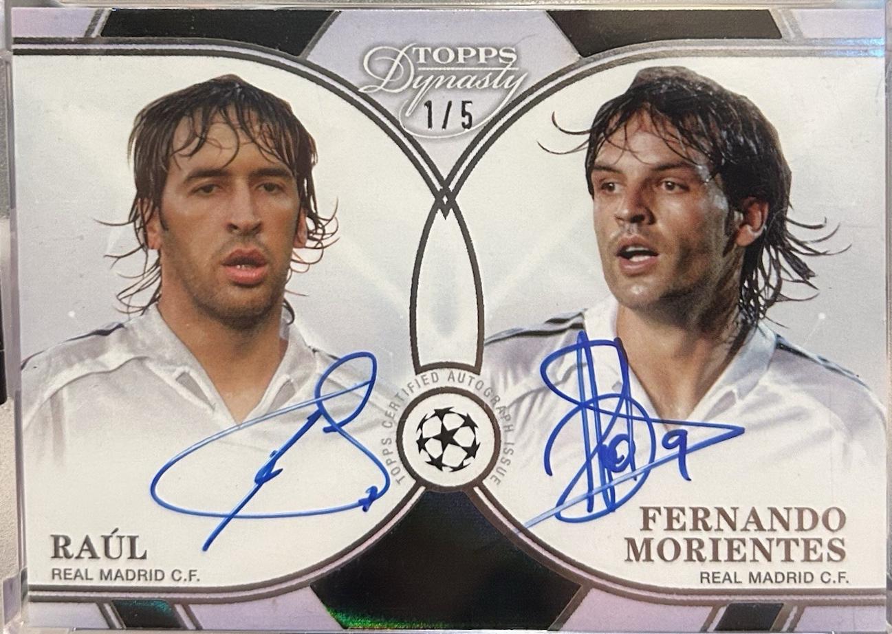 Raul / Fernando Morientes - Dynasty UEFA Dual Autograph #DDAL-RM
