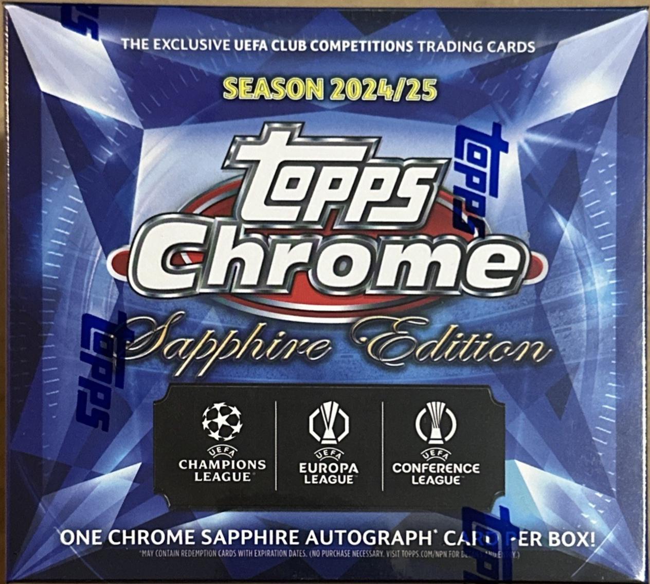2024 Chrome UEFA Hobby Box box