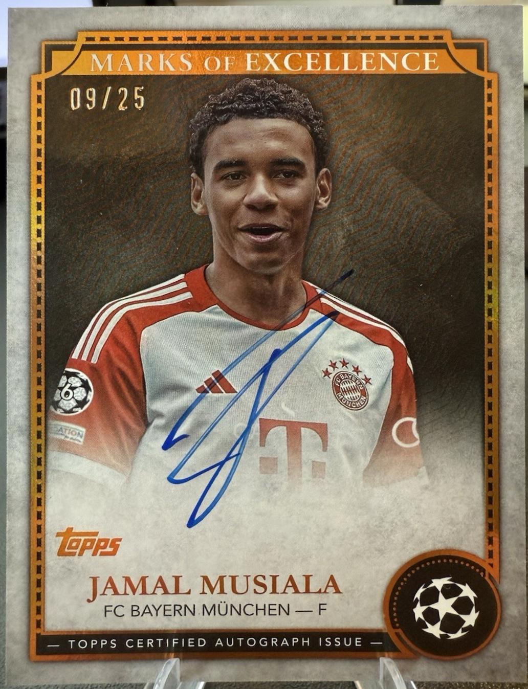 Jamal Musiala - Chrome UEFA Marks of Excellence Autograph #EX-JM1
