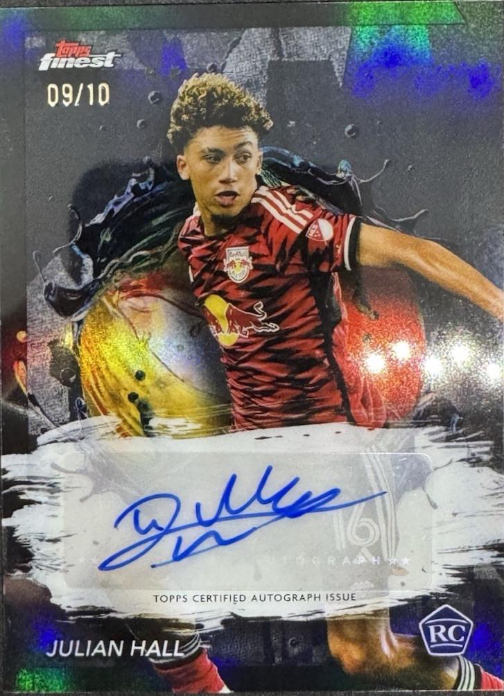 Julian Hall - Finest MLS Autograph #BA-JZ