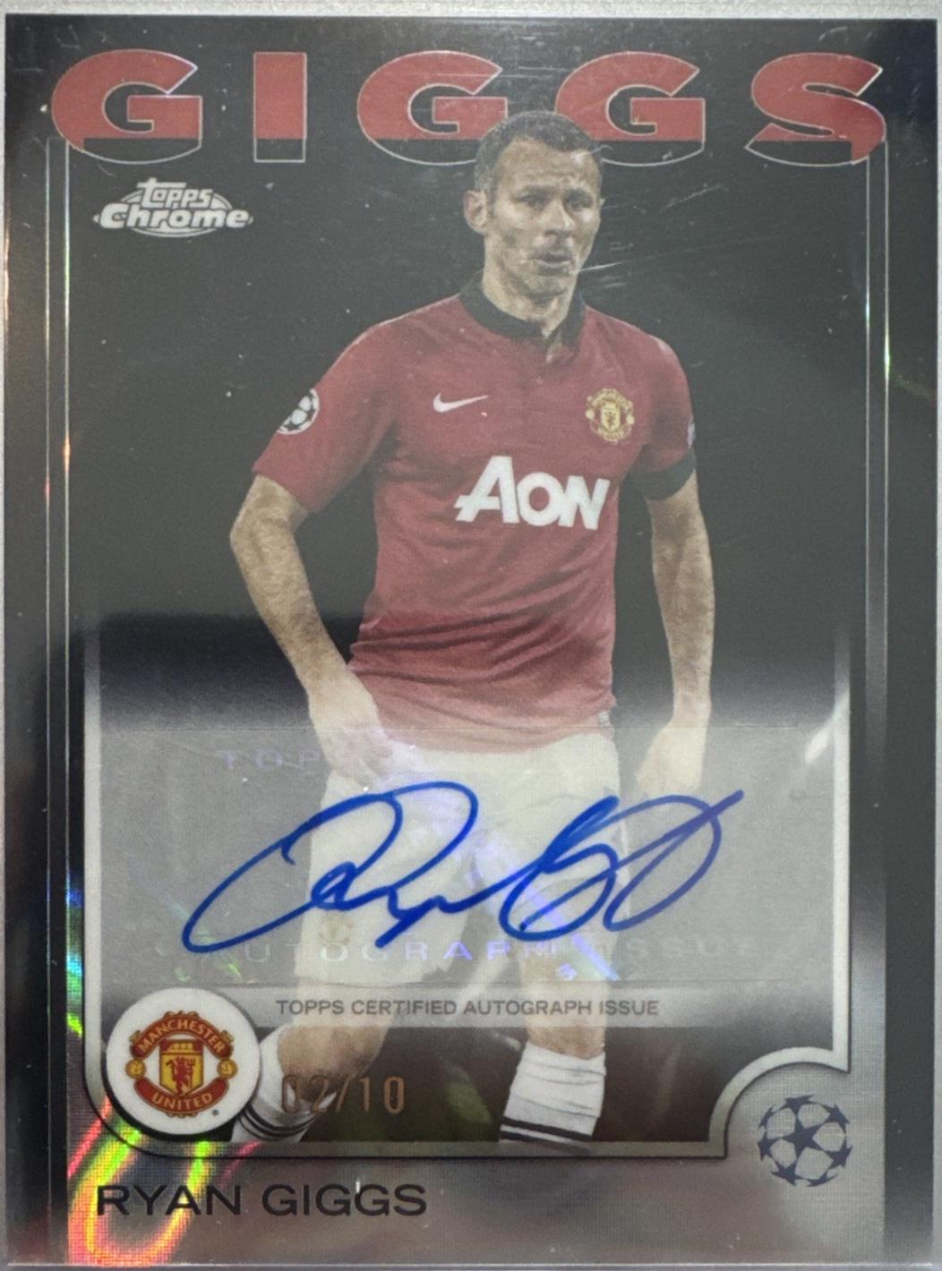 Ryan Giggs - Chrome UEFA Autograph #CA-RG