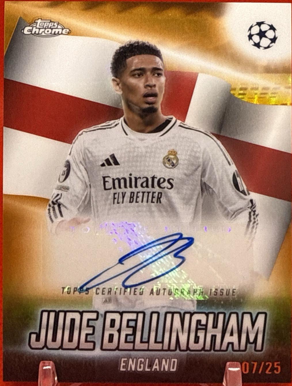 Jude Bellingham - Chrome UEFA Global Attractions Autograph #GLA-JB