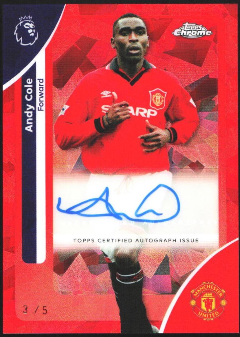 Andy Cole - Chrome Premier League Autograph #CA-AC