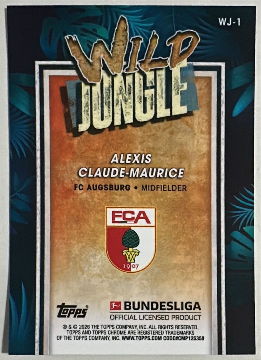 Alexis Claude-Maurice - Chrome Bundesliga Wild Jungle #WJ-1