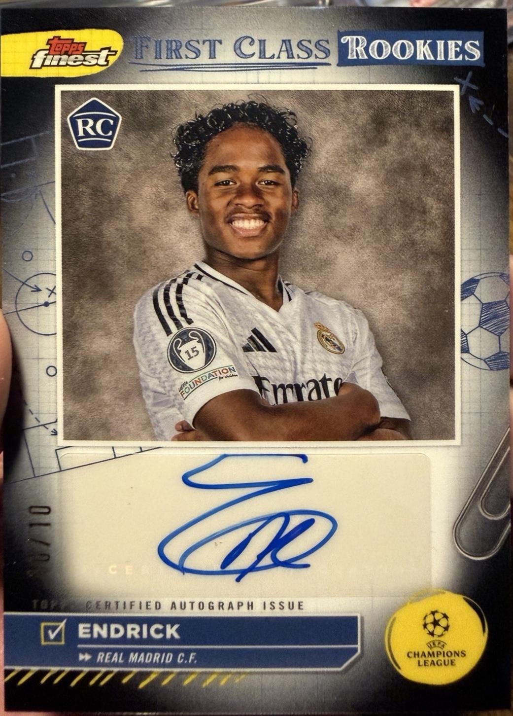 Endrick - Finest UEFA First Class Rookie Autograph #FCA-EN