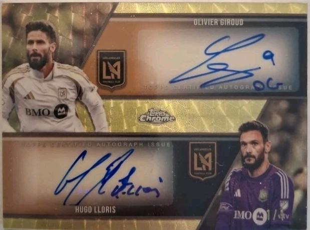 Hugo Lloris / Olivier Giroud - Chrome MLS Dual Autograph #DA-GL