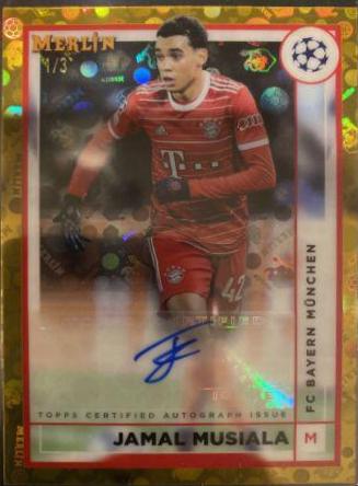 Jamal Musiala - Merlin Chrome UEFA Club Competitions Autographs #AC-JM