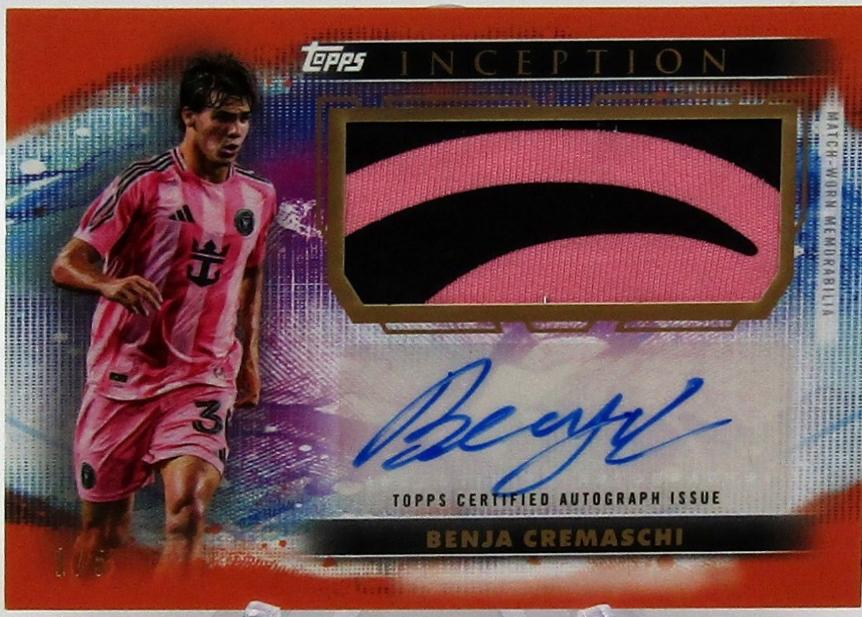 Benja Cremaschi - Inception MLS Autograph Jumbo Relic #AJR-BC