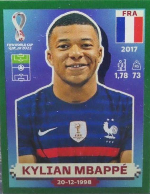 Kylian Mbappe - World Cup Qatar Stickers #FRA19