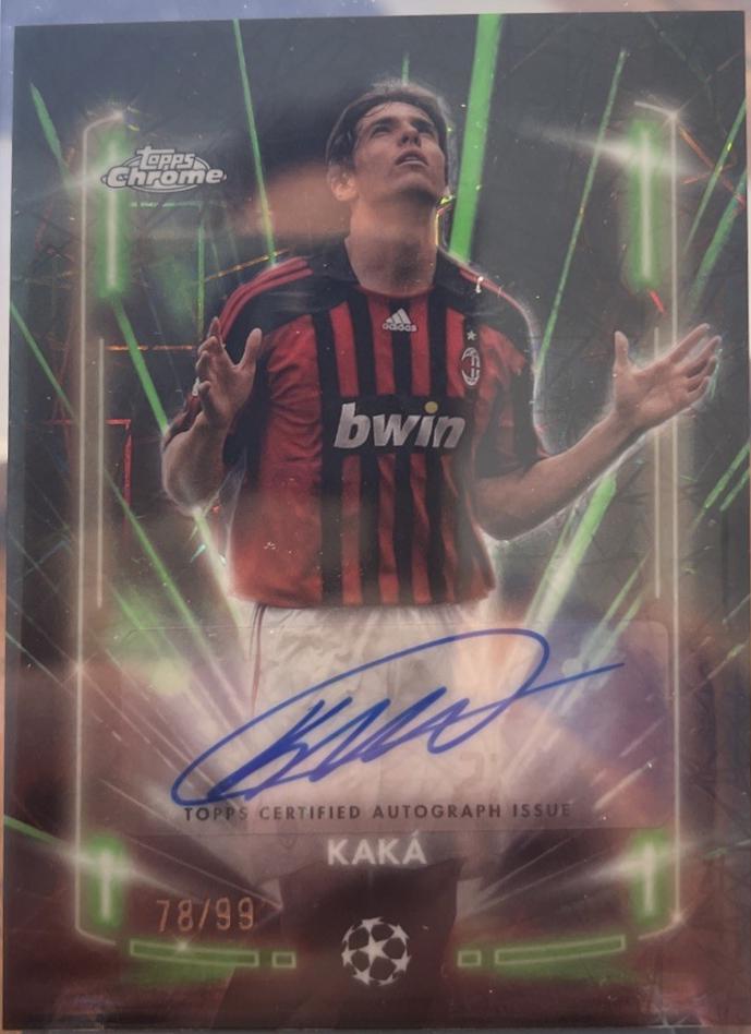 Kaka - Chrome UEFA Black Lazer Autograph #BLA-KK