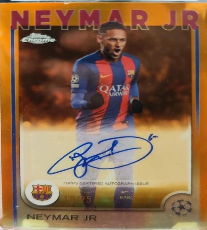 Neymar Jr - Chrome UEFA Autograph #CA-NE