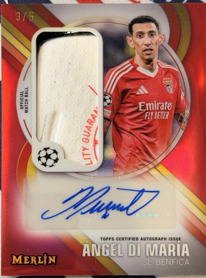 Angel Di Maria - Merlin UEFA Match Ball Signature #MBS-AD