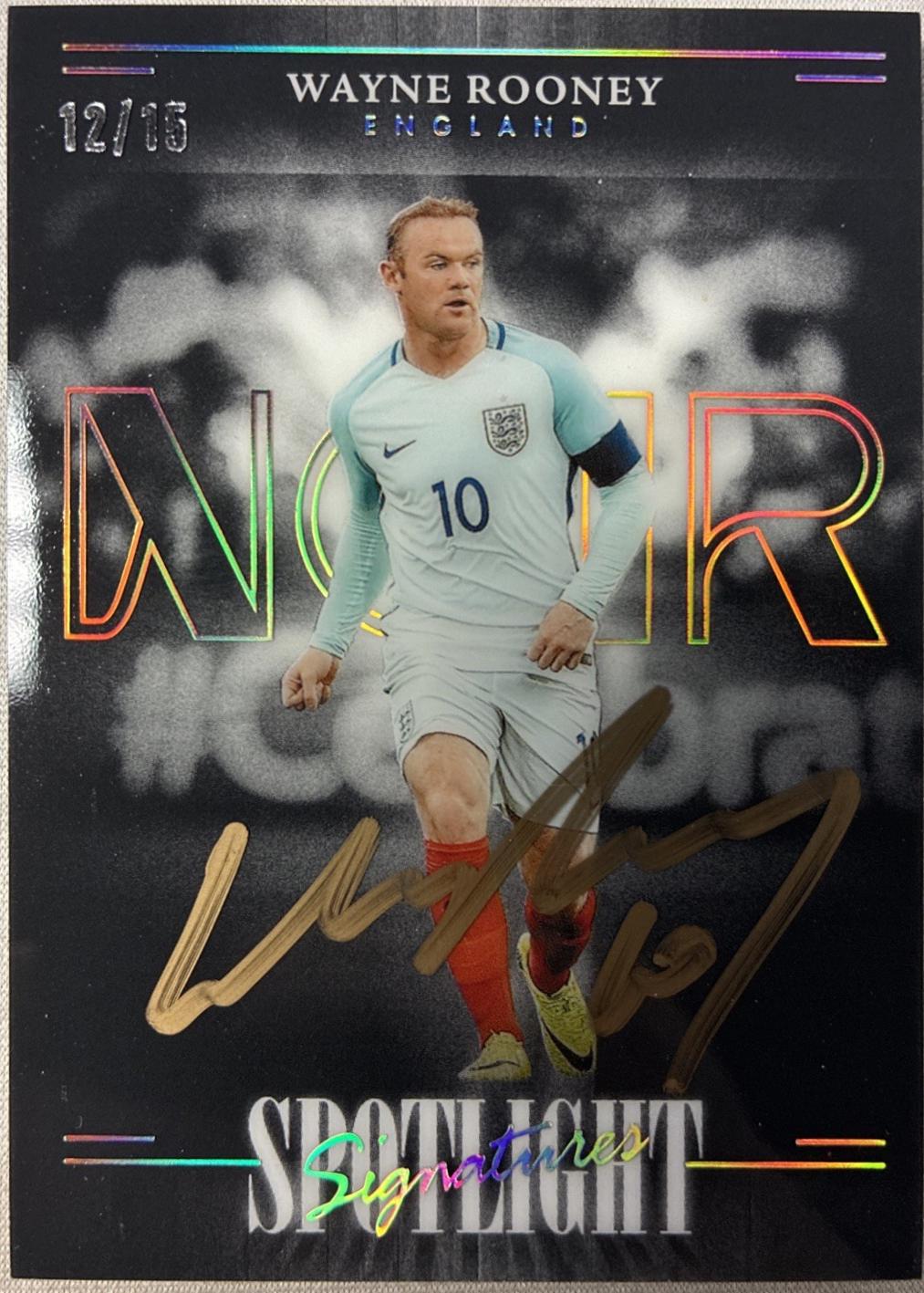Wayne Rooney - Noir Spotlight Signatures Vertical #33