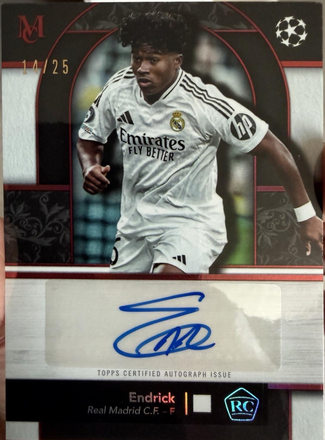 Endrick - Museum UEFA Rookie Autograph #MRA-EN