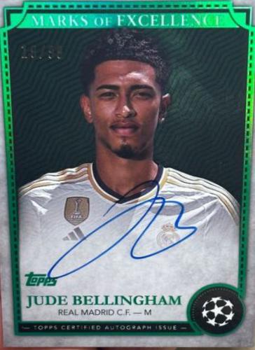 Jude Bellingham - Finest UEFA Club Marks of Excellence Autograph #EX-JB3