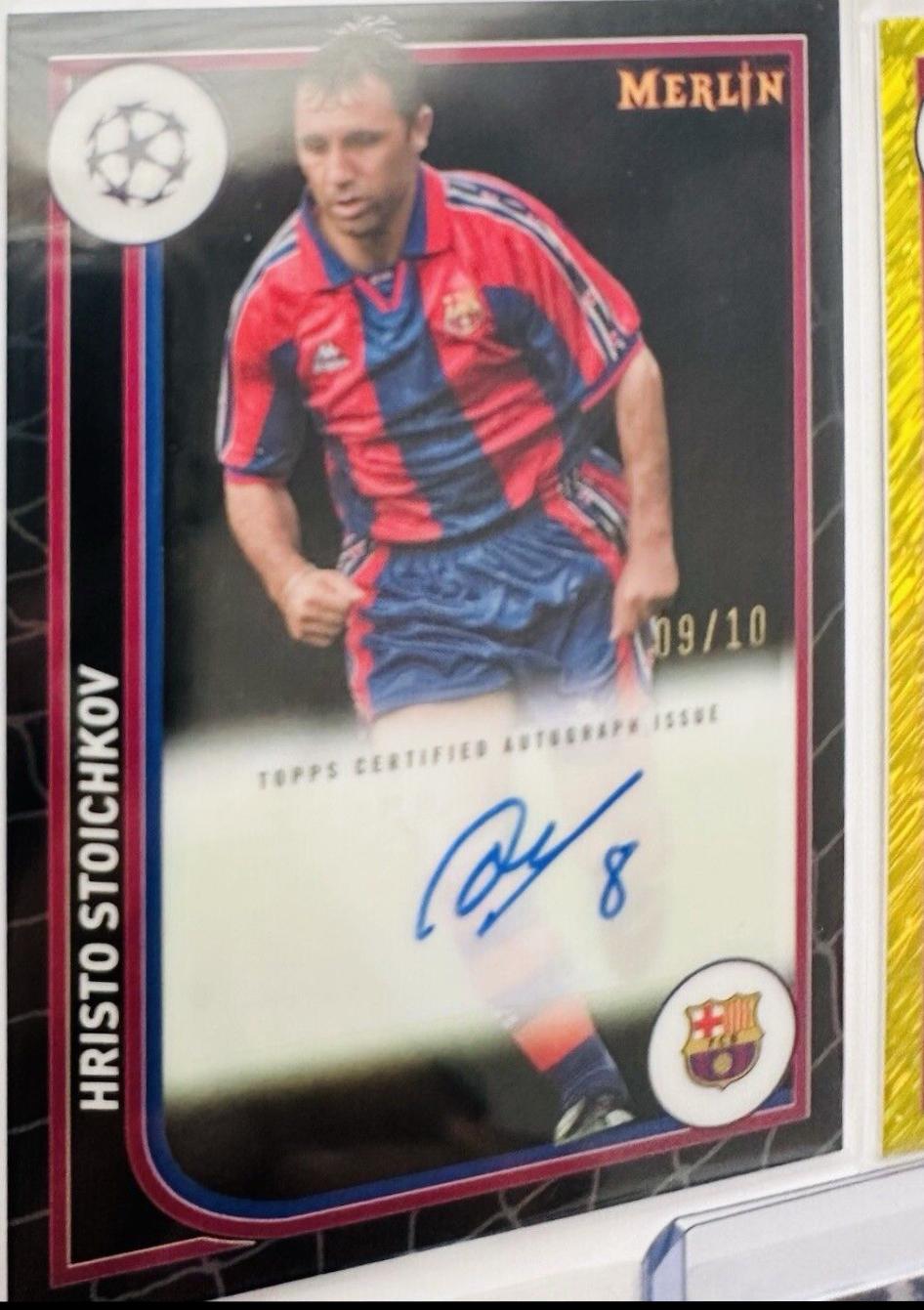 Hristo Stoichkov - Merlin UEFA Autograph #AU-HS