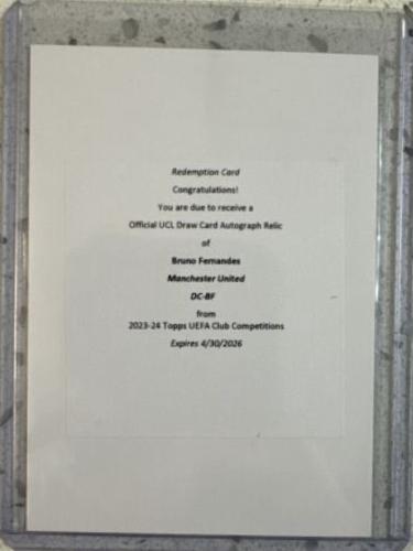 Bruno Fernandes - UEFA Club Autograph #A-BF