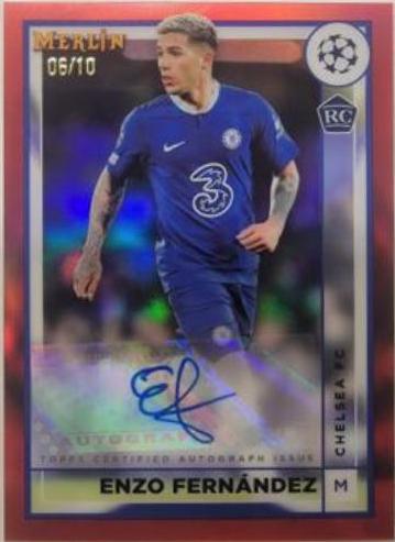 Enzo Fernandez - Merlin Chrome UEFA Club Competitions Autographs #AC-EZ