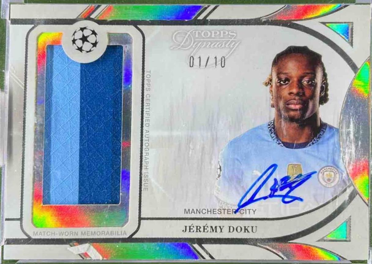 Jeremy Doku - Dynasty UEFA Autograph Patch #APV-JD1