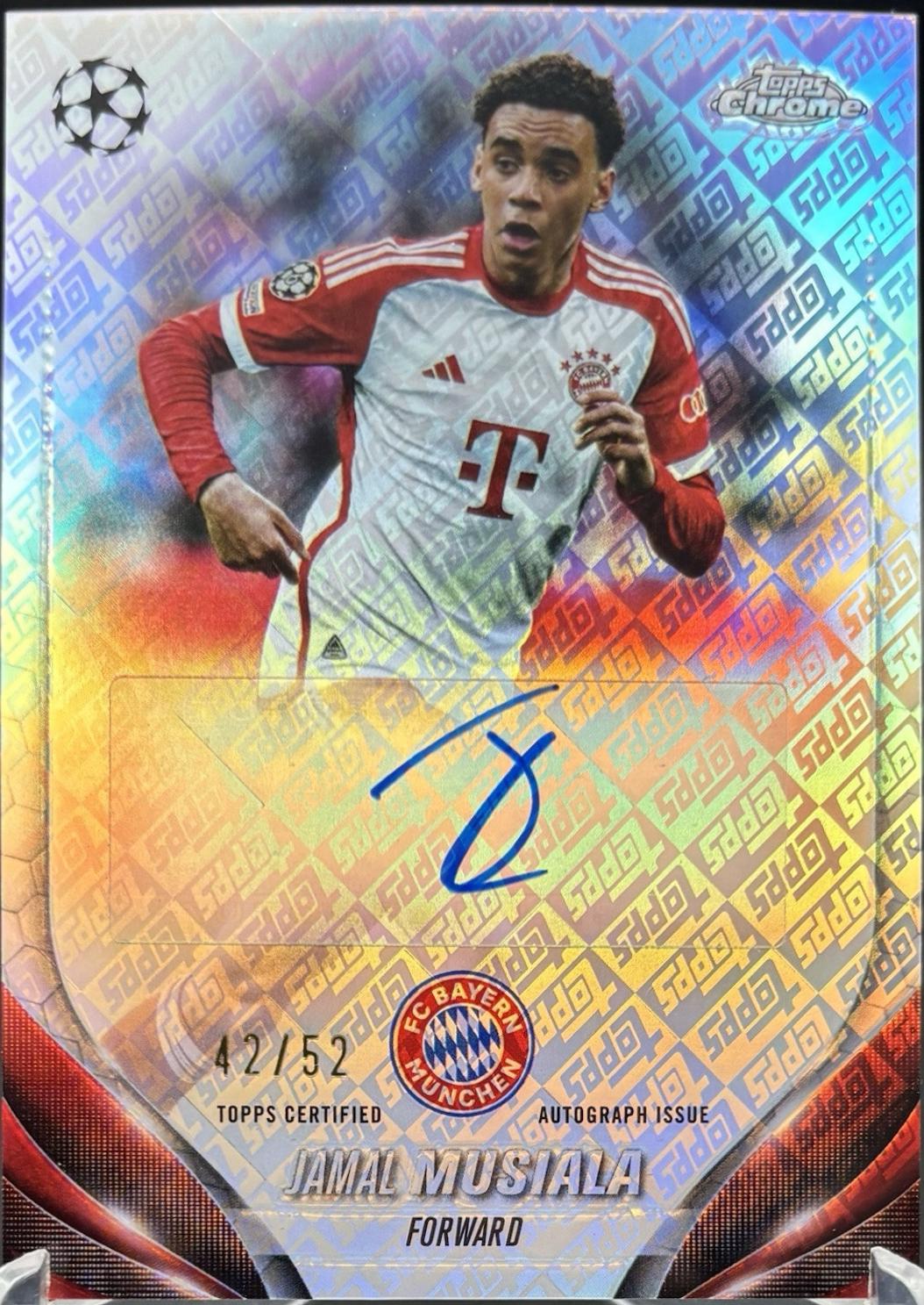 Jamal Musiala - Chrome UEFA Autograph #CA-JM