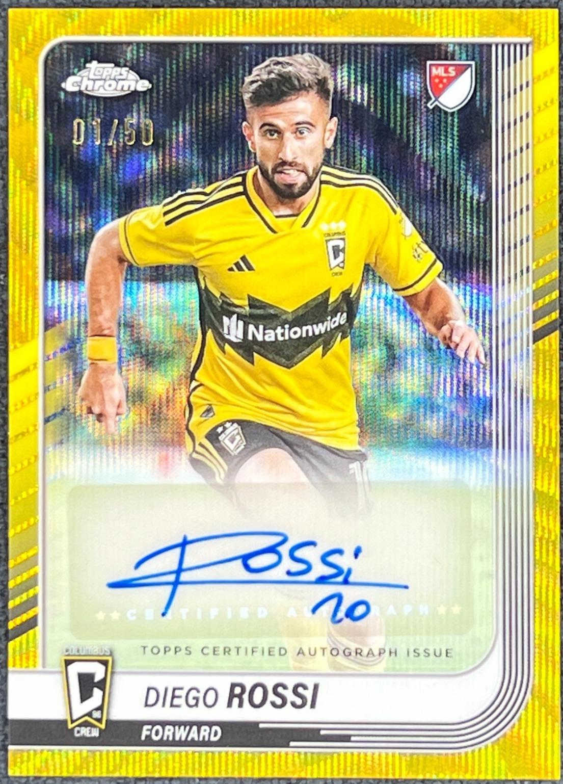 Diego Rossi - Chrome MLS Autograph #CA-DR