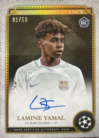 Lamine Yamal - Stadium Club Chrome UEFA Marks of Excellence Autograph #EX-LY2