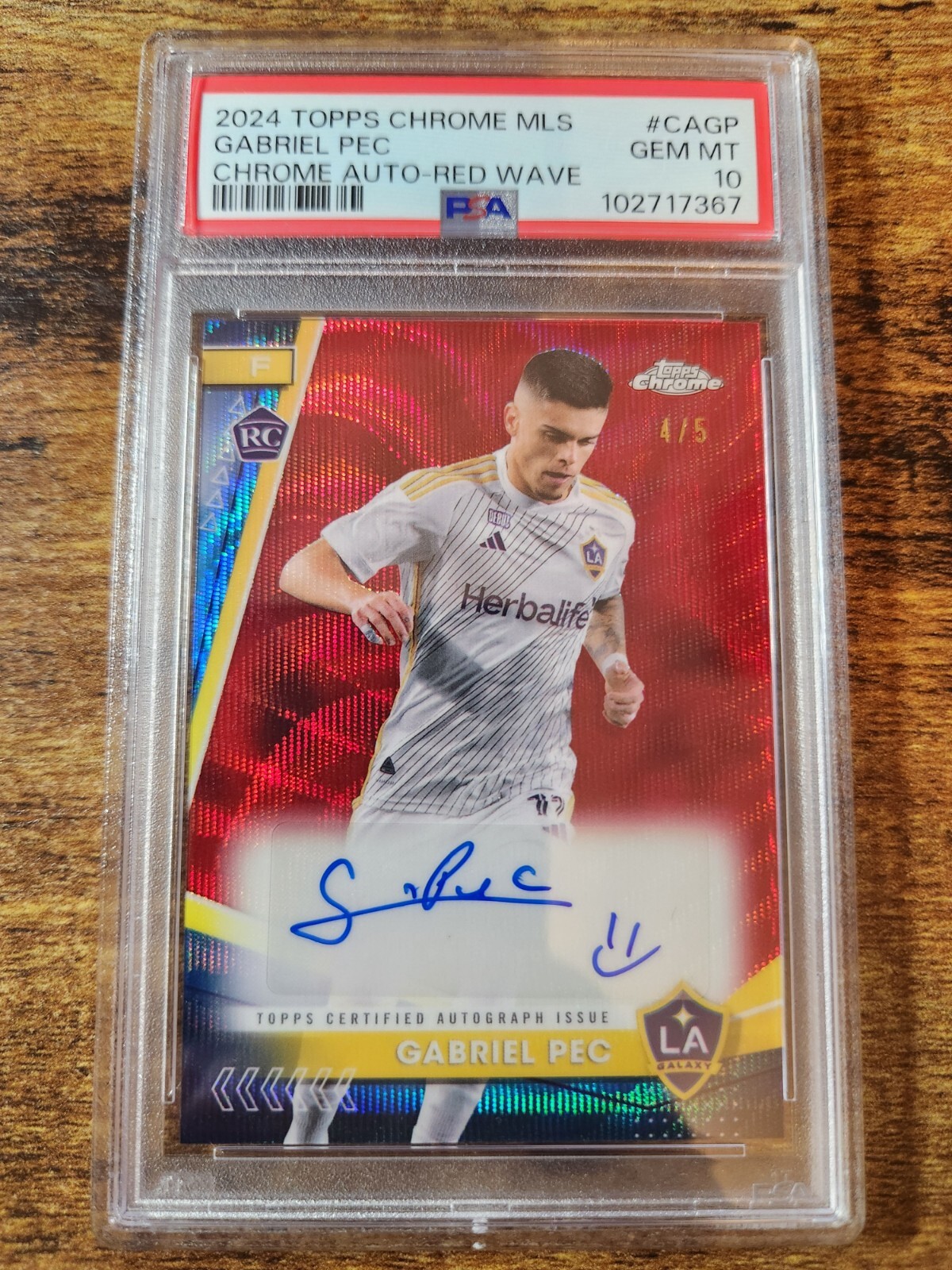 Gabriel Pec - Chrome MLS Autograph #CA-GP