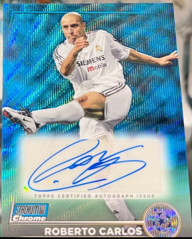 Roberto Carlos - Stadium Club Chrome UEFA Autograph #CA-RC