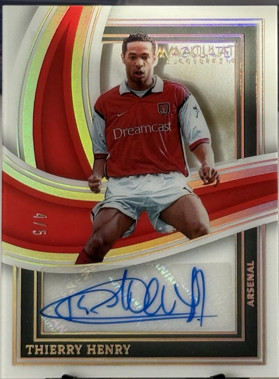 Thierry Henry - Immaculate Shadowbox Signature #SS-TH