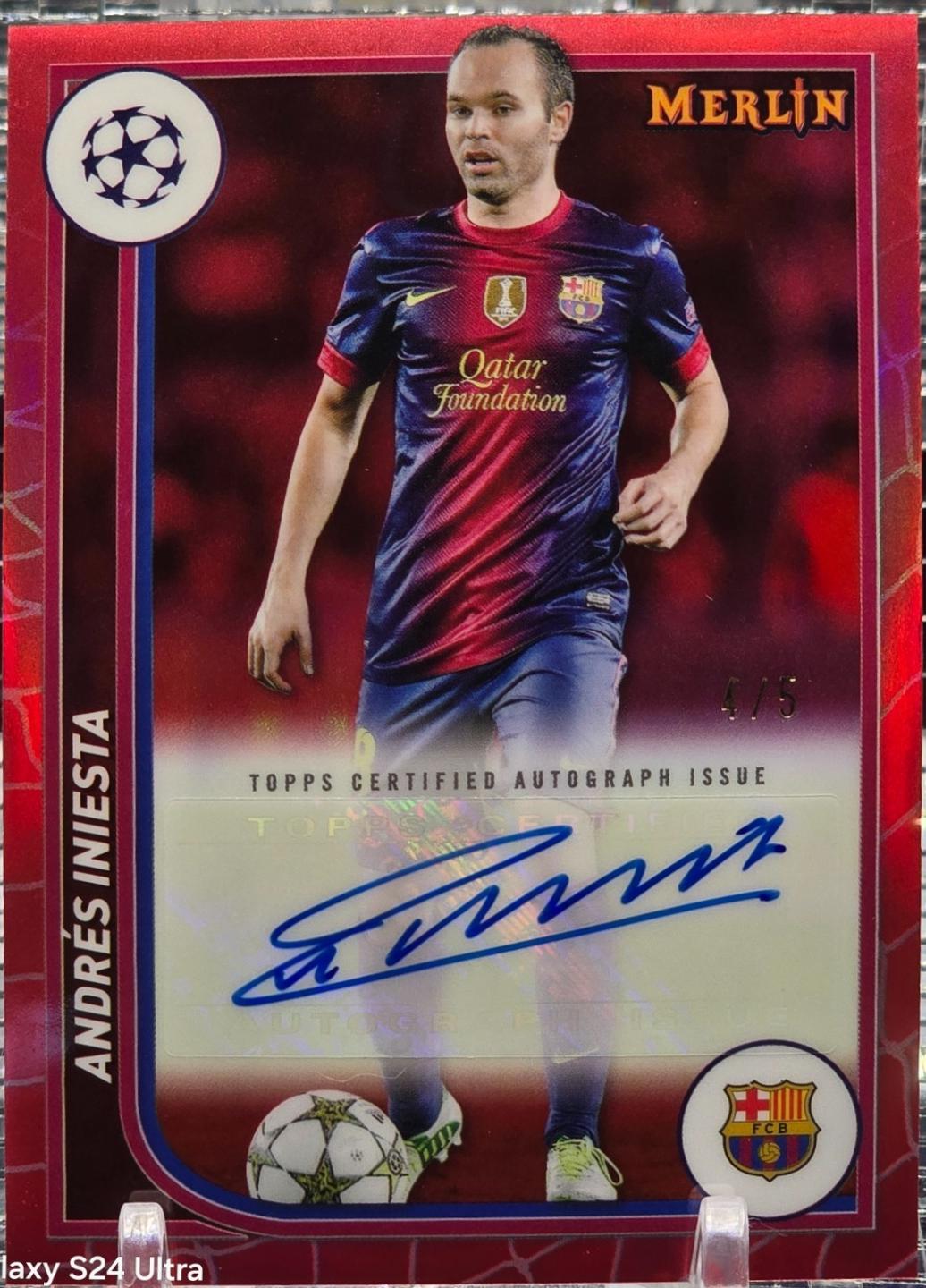 Andres Iniesta - Merlin UEFA Autograph #AU-AI