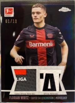 Florian Wirtz - Chrome Bundesliga Derbystar Double Ball Relic #DCBR-FW
