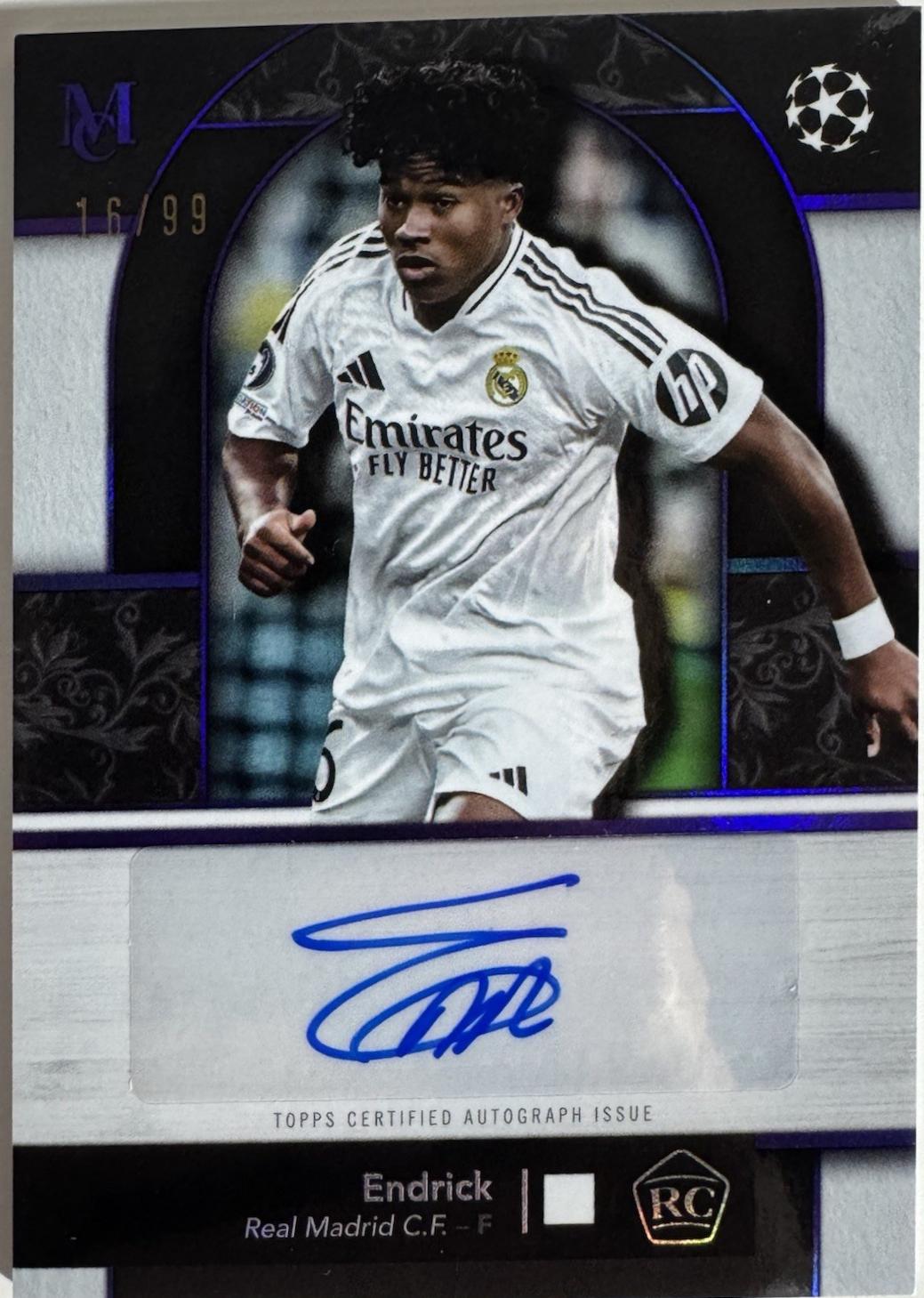 Endrick - Museum UEFA Archival Autograph #AA-EN2