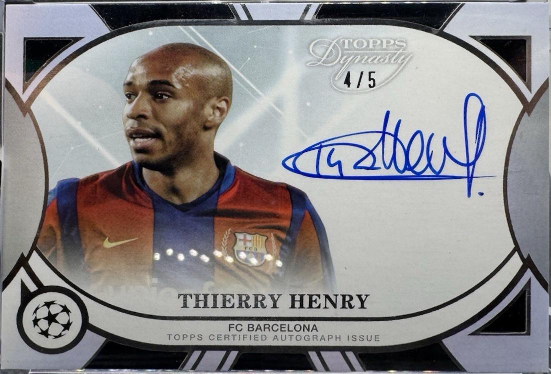 Thierry Henry - Dynasty UEFA Autograph #DAL-TH1