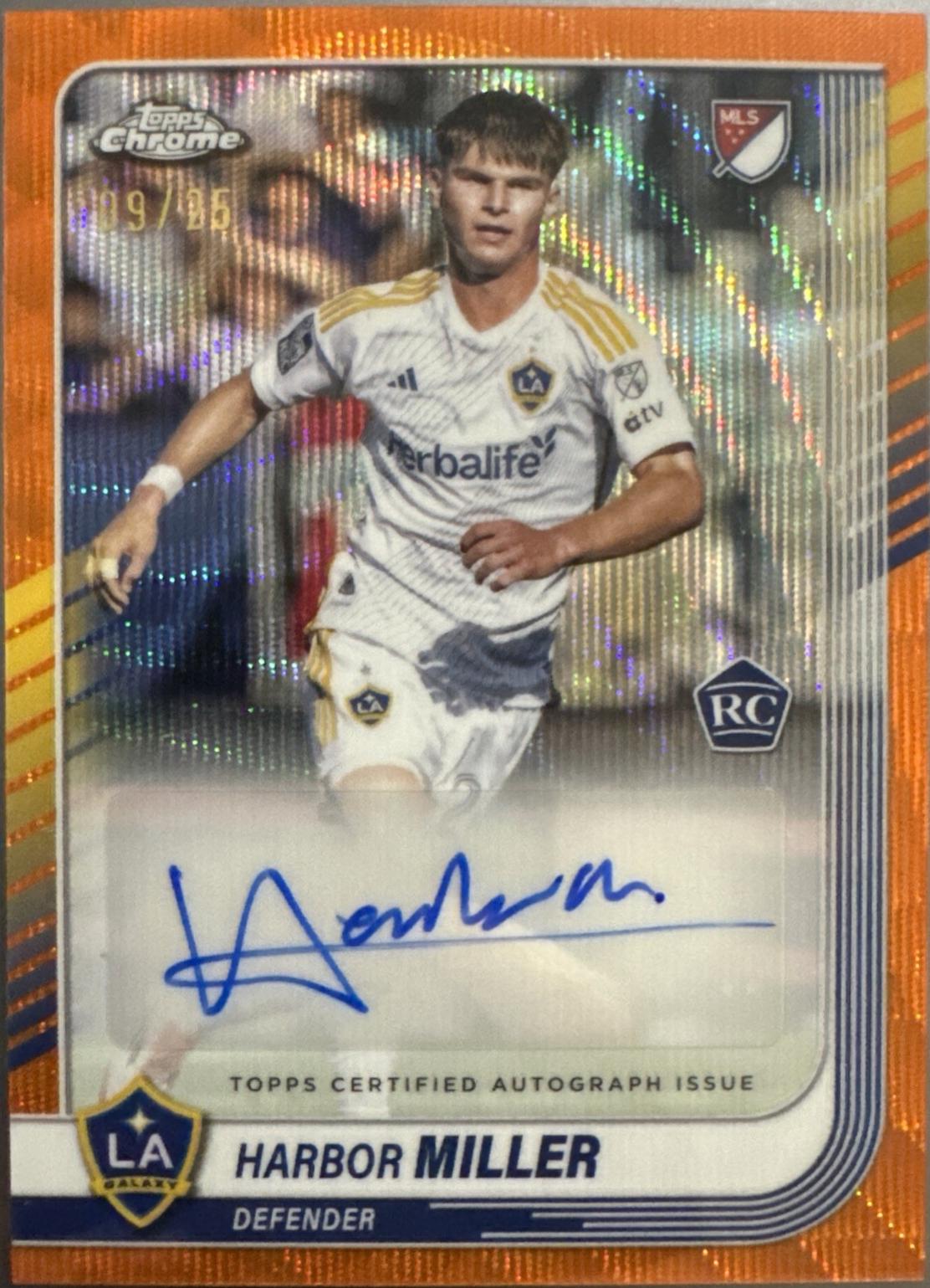 Harbor Miller - Chrome MLS Autograph #CA-MI