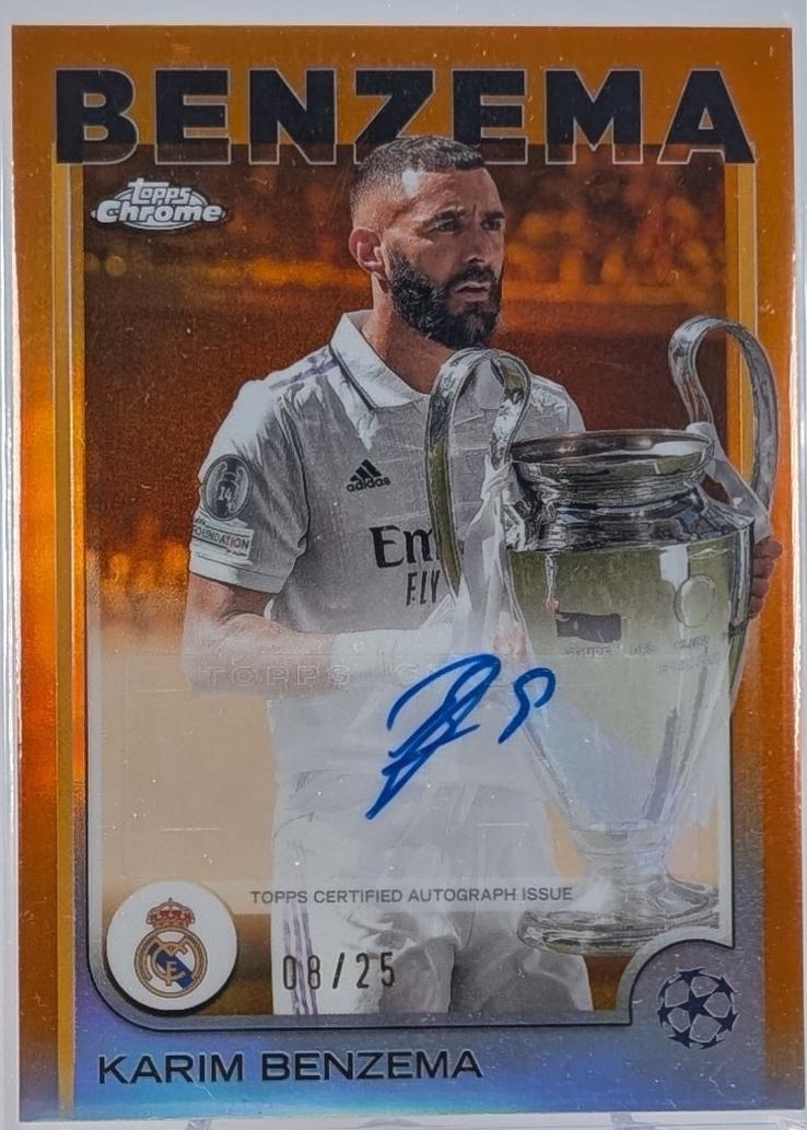 Karim Benzema - Chrome UEFA Autograph #CA-KB